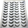 2023 New 20 pairs natural long 3D mink false eyelashes fake lashes makeup kit Mink Lashes extension eye lashes short eyelashes