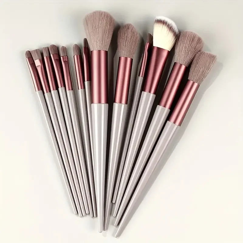 NEW13PCS Makeup Brush Set Eye Shadow Highlighter Concealer Brush Blush Loose Powder Brush Blending Soft Fluffy Women Beauty Tool