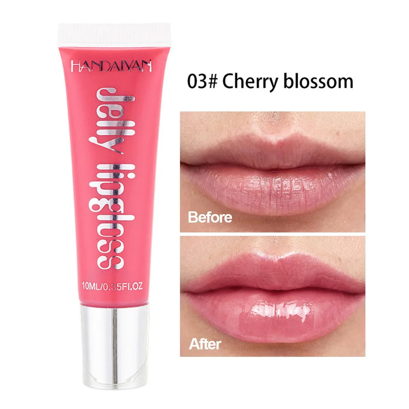 Jelly Lip Gloss Moisturising Lipstick Sexy Lip Oil Plumping Non-Sticky Long Lasting Repairing Primer Lip Balm Care Cosmetics