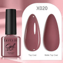LILYCUTE 7ML Red Color Series Nail Gel DIY Nail Art Semi Permanent UV Gel Polish Long Lasting Design Manicure Supplies