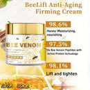 Bee venom instant lifting face cream, containing retinol and collagen, deeply penetrates, tightens and moisturizes