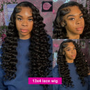30 40 Inch Loose Deep Wave Human Hair Wig 13x4 13x6 Hd Lace Frontal Wigs For Women 250 Density Lace Front Curly Human Hair Wig