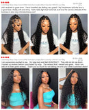 Natural Color Deep Wave Human Hair Wig 46 Inch 13x6 HD Lace Frontal Pre Plucked Natural Hairline Soft Breathable For Women