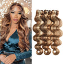 3 Tone 4/27/613 Straight Human Hair Bundles Body Wave Blonde Highlight Human Hair Bundles 13A Brazilian Virgin Hair Extensions