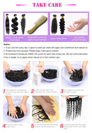 Daianran Body Wave Bundles Brazilian Hair Weave Bundles 1/3/4 PCS Human Hair Bundles Natural Black 14-30"Remy Hair Extensions