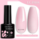LILYCUTE 7ML Nail Gel Polish Full Coverage Manicure No Wipe Top Coat Base Coat Primer Soak Off LED UV Gel Nail Art Gel Varnish