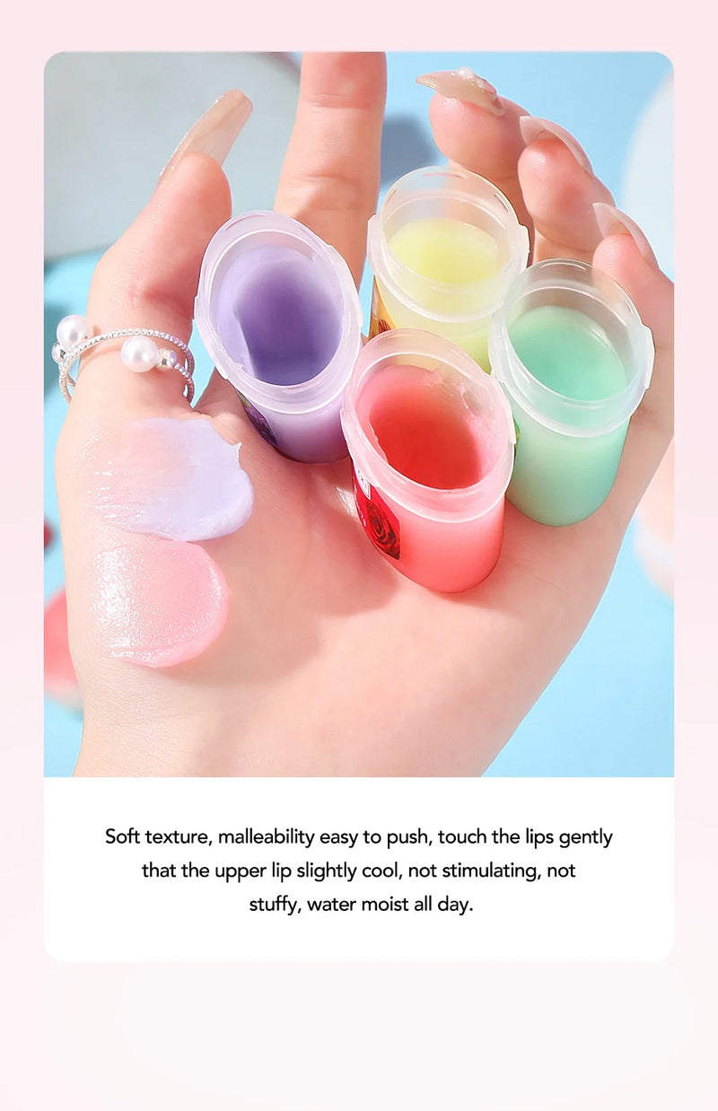 16pcs Vaseline Fruit Series Lip Balm Set Sleeping Lip Mask Moisturizing Hydrating Non-sticky Anti-Cracked Lip Balm Lips Care