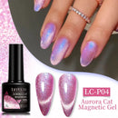 LILYCUTE 7ml Auroras Cat Magnetic Gel Nail Shining Glimmer Crystal Gel Polish Semi Permanent Soak Off UV Gel Nail Art Varnish