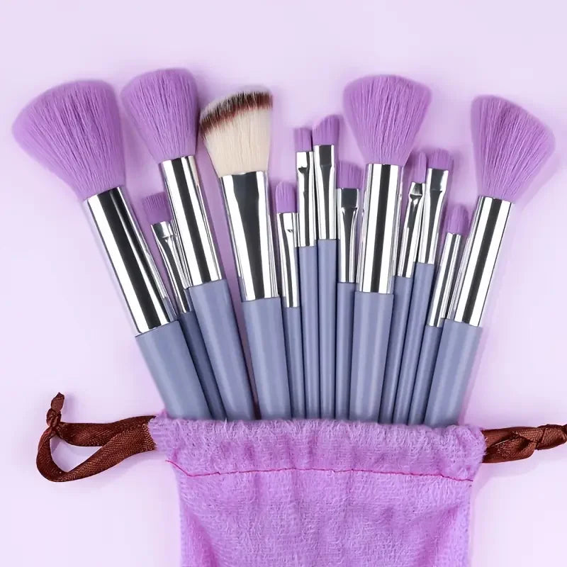 NEW13PCS Makeup Brush Set Eye Shadow Highlighter Concealer Brush Blush Loose Powder Brush Blending Soft Fluffy Women Beauty Tool