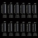 240Pcs Boxed Water Pipe Nail Tips French Square Head Extra Long Coffin Half Cover Extra Long Female Extra Long Nail Tips Transpa