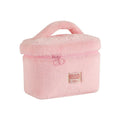 Soft Plush Large Capcity Makeup Bags for Women Daily Cosmetics Organzier Simple Style Tote Travel Toiletry Bag Sac A Main