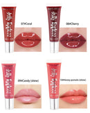 Candy Shades Moisturizing Lip Gloss Oil Makeup Shinny Nutritious Cherry Jelly Clear Hydrating Plumping Lip Treatment