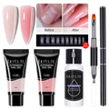 LILYCUTE 5Pcs/Set 10ml Quick Extension Nail Gel Kit Colorful Nail Gel Semi Permanent Soak Off UV Varnish Nail Art Manicure Set