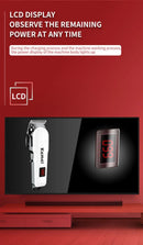 Kemei 809A Professional Hair Trimmer Adjustable Electric Cord/Cordless Hair Clipper For Men Haircut Machine Led Display