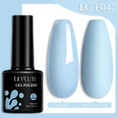 LILYCUTE Dark Grey Matte Color Series Gel Nail Polish Winter Long Lasting Full Coverage Manicure Soak Off Nails Art Gel Varnish