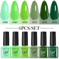 LILYCUTE 7ml 6Pcs/Set Gel Nail Polish For Nails Summer Glitter Semi Permanent Nail Art LED UV Gel Varnish Nail Supplies