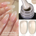 LILYCUTE 7ML 3 IN 1 Clear Jelly Quick Extension Nail Gel Semi Permanente Soak Off UV Long Lasting Construction Gel Varnish Nail