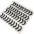 2023 New 20 pairs natural long 3D mink false eyelashes fake lashes makeup kit Mink Lashes extension eye lashes short eyelashes
