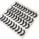 2023 New 20 pairs natural long 3D mink false eyelashes fake lashes makeup kit Mink Lashes extension eye lashes short eyelashes
