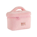 Soft Plush Large Capcity Makeup Bags for Women Daily Cosmetics Organzier Simple Style Tote Travel Toiletry Bag Sac A Main