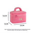 Soft Plush Large Capcity Makeup Bags for Women Daily Cosmetics Organzier Simple Style Tote Travel Toiletry Bag Sac A Main