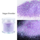 6 Colors Glitter Candy Sugar Sand Loosen Powder Dust Woolen Nail Art Powder 10ml Per Jar