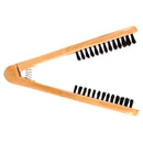 Double Brush Head Hair Comb Professional Hairdressing Tool Wooden Anti-static Straight Hair Comb
