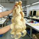 #613 Blonde Body Wave Bundles Human Hair Virgin Remy Brazilian 1/3/4 Human Hair Bundles Deal Human Hair Extensions 10-30 Inch