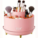 360° Rotating Makeup Tool Storage Box Desktop Organizer Cosmetic Brushes Holder Lipstick Eyebrow Pencil Holder Jewelry Container
