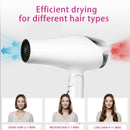 Foldable Fast Drying Hair Dryer with Diffuser for Curly Hair, Nozzle , With Hot/Warm/Cold Wind, 2 Speed Control Gentle And Safe