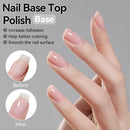 LILYCUTE 7ML Nail Base Top Polish Clear Bright Effect Semi-permanent Long Lasting Nail Art Varnish Fast Drying No Need Lamp