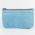 Multifunctional Bi-fold Storage Bag Double Zipper Large Capacity Storage Arrangement Makeup Toiletries Large Classification Bag