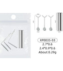 1/2/4pcY-shaped Love Heart Magnetic Auxiliary Tool For Match with Nail Magnet Suck Cat Eye Heart Shapes Effect Nail Gel DIY Tool