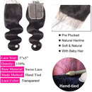 Unprocessed Peruvian Body Wave Human Hair Bundles With Closure Frontal Invisible Melt Skin 4x4 5x5 13x4 HD Lace 3 4 Bundle Weave
