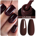 LILYCUTE 7ML Red Gel Nail Polish Matte Brown Semi Permanent Soak Off UV LED Gel Varnish Nail Art Design Manicure