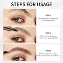 Four-pronged eyebrow pencil, four-end, long-lasting, non-smudged, water-resistant, anti-smudged eyebrow pencil