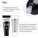 LILYCUTE 1Pc Quick Extension Gel Nail Nude Pink Glitter Building Acrylic Semi Permanent Soak Off UV LED Polish Nail Art Varnish