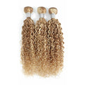 Water Wave P27/613 Ash Blonde Human Hair Bundles 12A Highlight  Honey Blonde Hair Bundles Double Weft Weave 1/3/4pcs Bundles