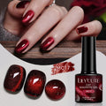 LILYCUTE 7ml Red Cat Magnetic Gel Nail Polish Glitter Full Coverage Varnish Semi Permanent UV/LED Soak Off Nails Art