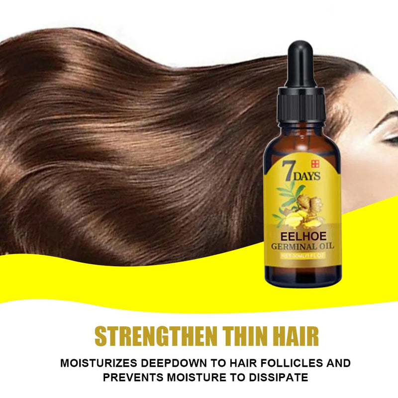 Ginger Hair Growth Oil Natural Essentail Anti-Hair Loss Treatment Hair Hydrating Growth Nutrient Solution Care Products