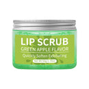 Hllozzi 50g lip scrub jojoba oil vitamin C hydrating moisturizing mild non-irritating watermelon, coconut, apple
