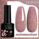 LILYCUTE 7ml Glitter Gel Nail Polish Autumn Winter Colorful Sparkling Laser Semi Permanent Soak Off UV Gel Nail Art Varnish