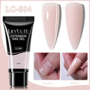LILYCUTE 1Pc Quick Extension Gel Nail Nude Pink Glitter Building Acrylic Semi Permanent Soak Off UV LED Polish Nail Art Varnish