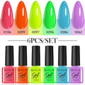 LILYCUTE 7ml 6Pcs/Set Gel Nail Polish For Nails Summer Glitter Semi Permanent Nail Art LED UV Gel Varnish Nail Supplies
