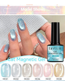 LILYCUTE 7ml Glass Cat Magnetic Nail Gel Polish Semi Permanent Soak Off UV Gel Crystal Varnis Nail Art Manicure