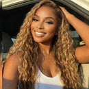 #27 Water Wave Bundles Human Hair Wet and Wavy Virgin Water Curly Loose Deep Wave Human Hair 1/3/4 Bundles Peruvian Hair