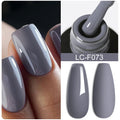 LILYCUTE Dark Grey Matte Color Series Gel Nail Polish Winter Long Lasting Full Coverage Manicure Soak Off Nails Art Gel Varnish