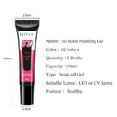 LILYCUTE 10ml 5D Solid Pudding Nail Gel Semi Permanent Translucent Korean Style Painting Gel Polish For DIY Nail Art Design