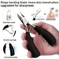 Nail Care Kit for Ingrown & Thick Toenails - Heavy-Duty Clippers Set with Nail File, Cuticle Nippers, and Grooming Tools - Class