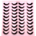 2023 New 20 pairs natural long 3D mink false eyelashes fake lashes makeup kit Mink Lashes extension eye lashes short eyelashes